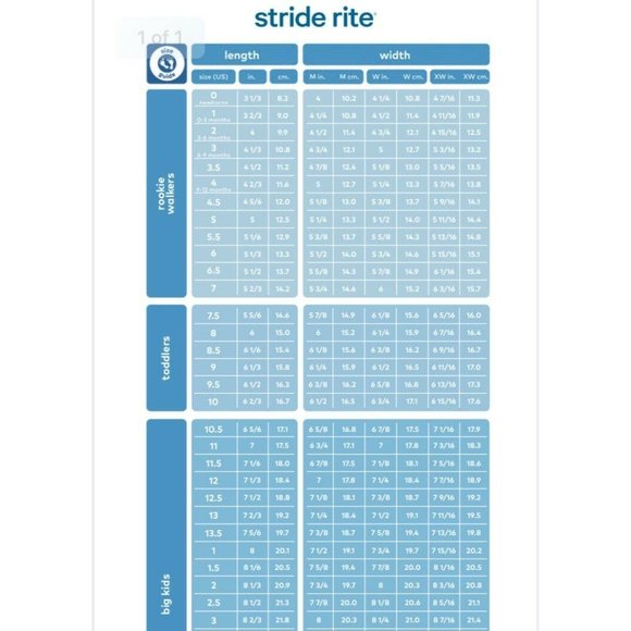 Surprize By Stride Rite Size Chart Baby Girl Stride Rite Darla